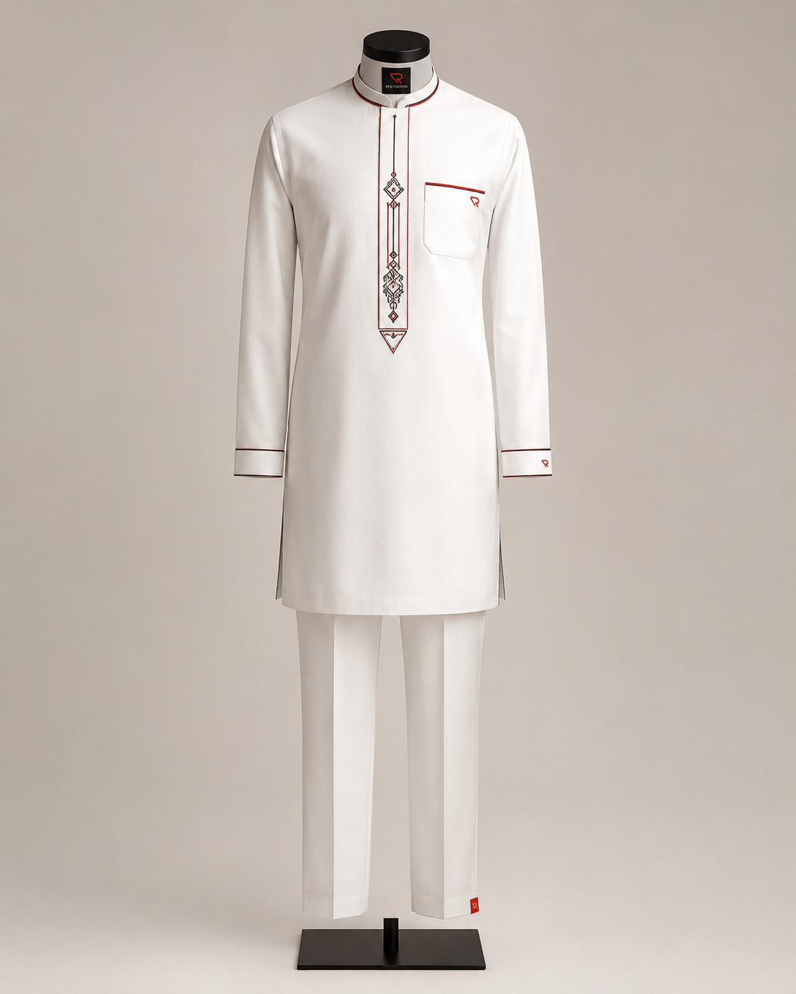Red Fashion signature Gen Z native outfit
